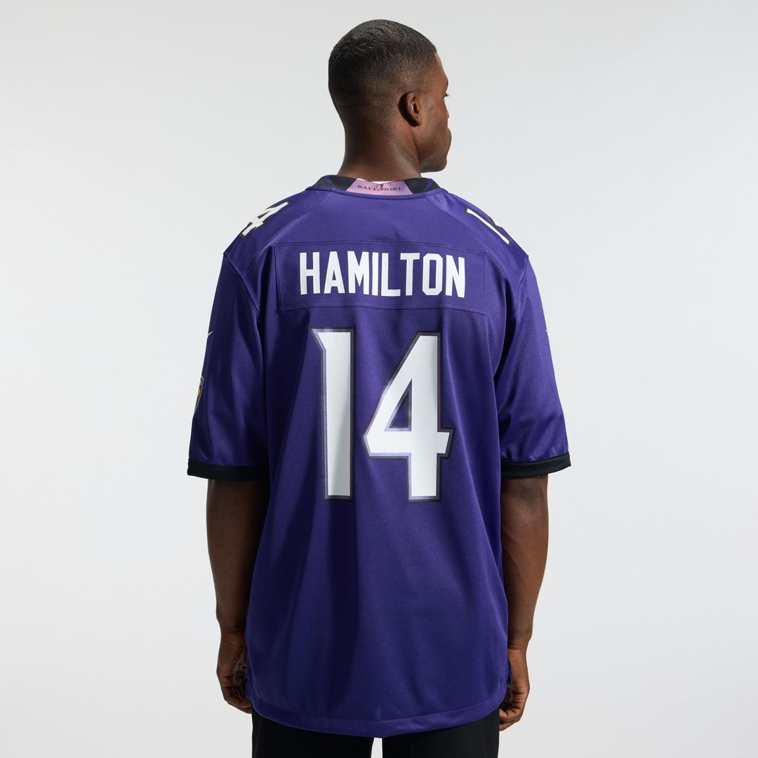 Kyle Hamilton Baltimore Ravens Team Jersey - Purple