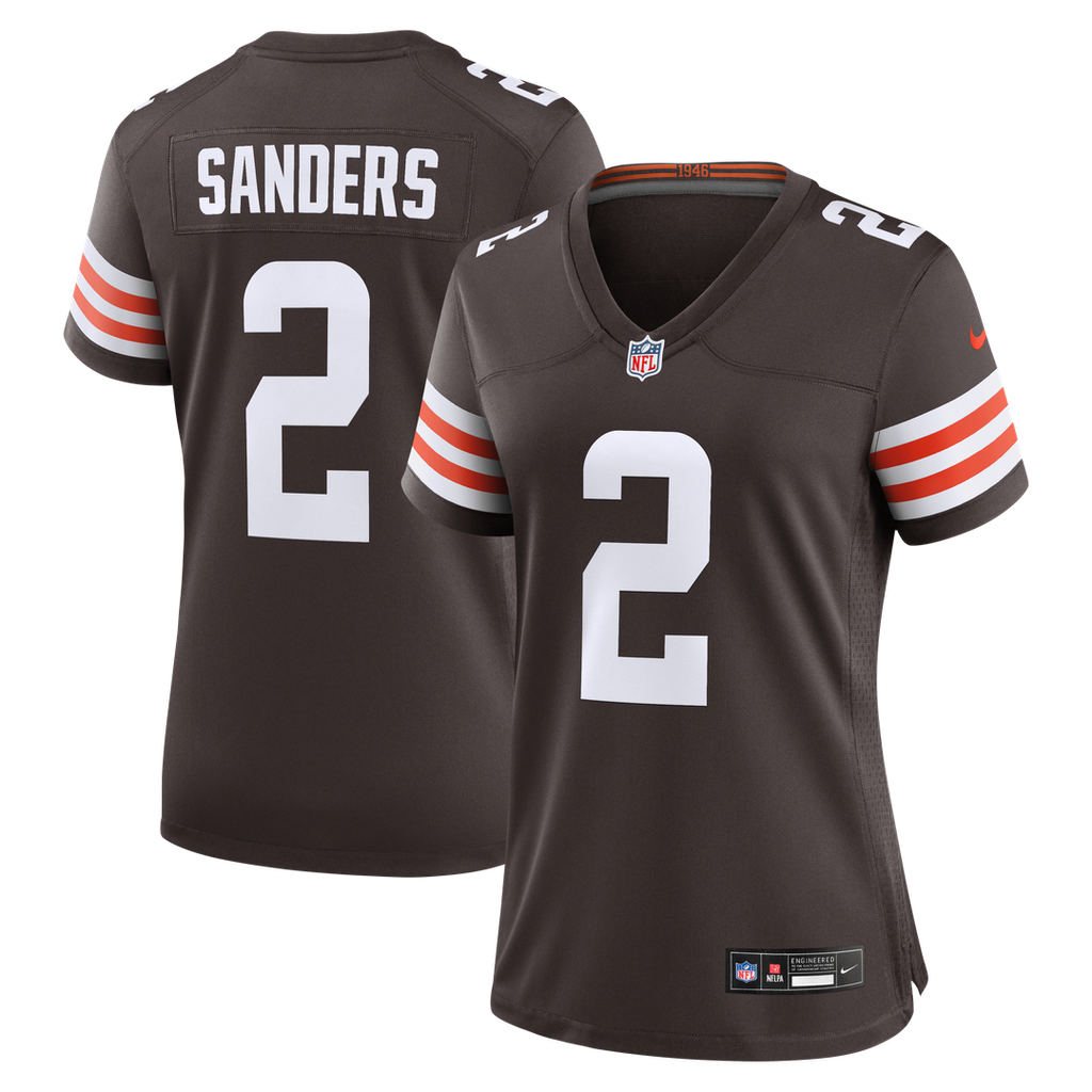 Shedeur Sanders Cleveland Browns Women's Team Jersey - Brown