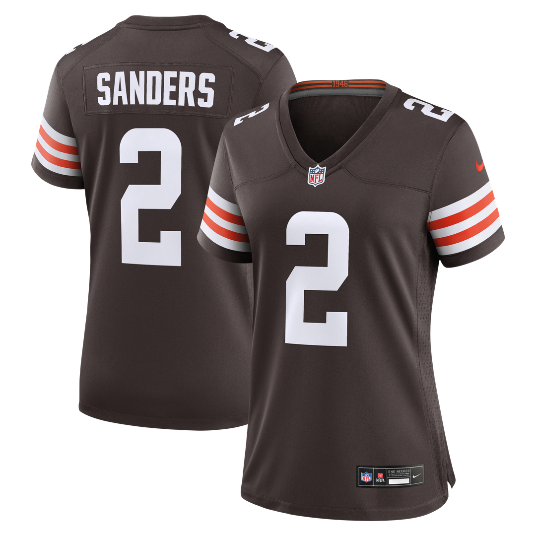 Shedeur Sanders Cleveland Browns Women's Team Jersey - Brown