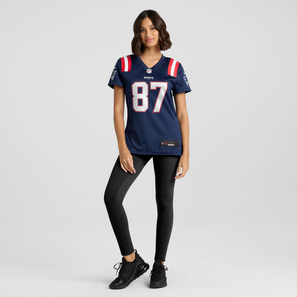 Romeo Doubs New England Patriots Women's Team Jersey - Navy