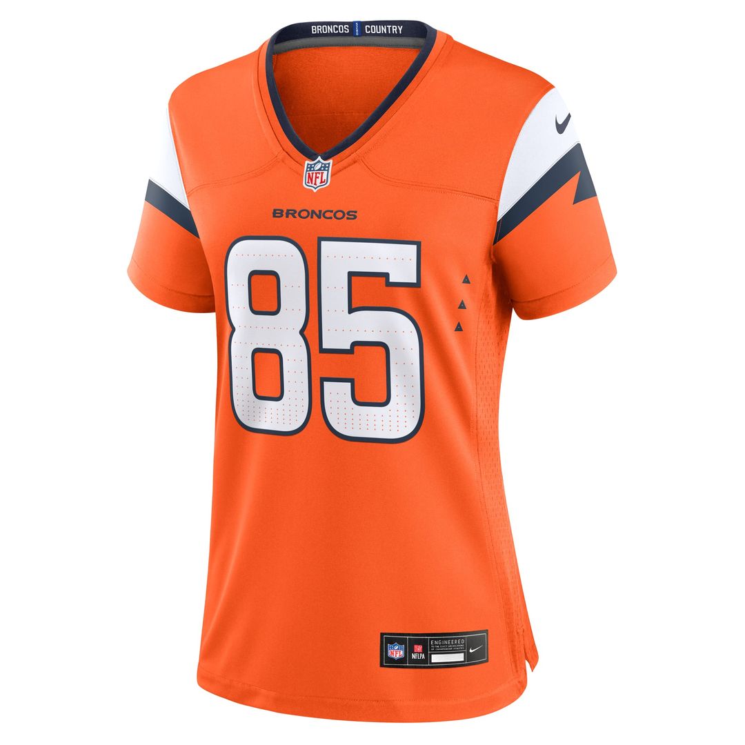 Lucas Krull Denver Broncos Women's Team Jersey - Orange