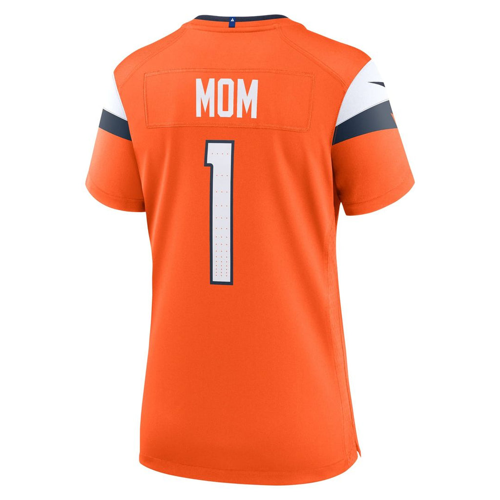Denver Broncos Women's #1 Mom Jersey - Orange