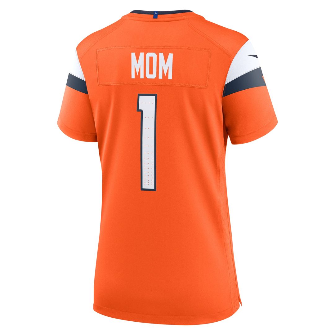 Denver Broncos Women's #1 Mom Jersey - Orange