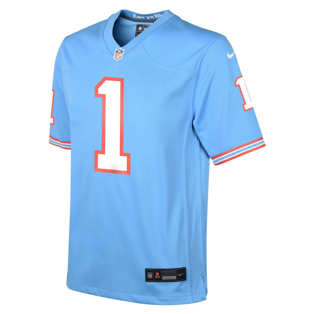 Cameron Ward Tennessee Titans Youth Alternate Jersey - Light Blue