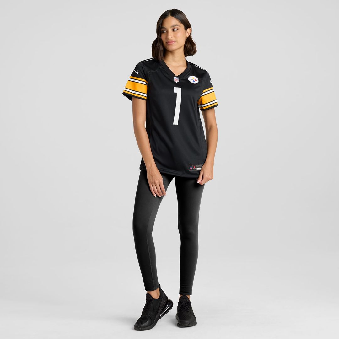 Number 1 Bride Pittsburgh Steelers Women's Jersey - Black