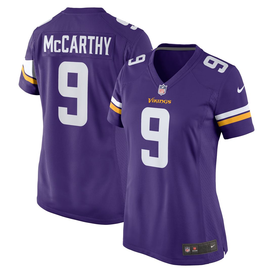 J.J. McCarthy Minnesota Vikings Women's Alternate Jersey - White