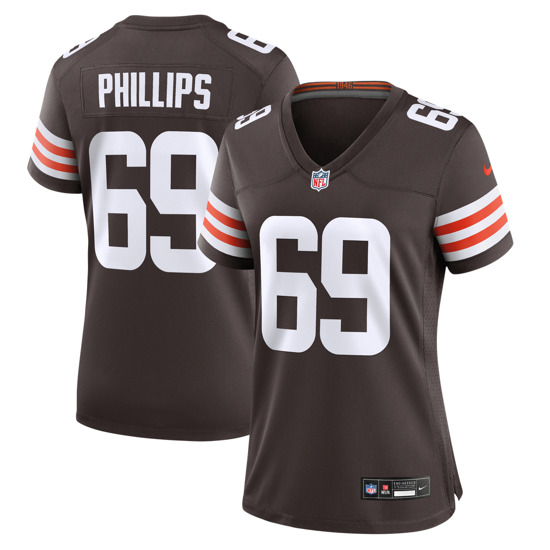 Tyre Phillips Cleveland Browns Women's Team Jersey - Brown