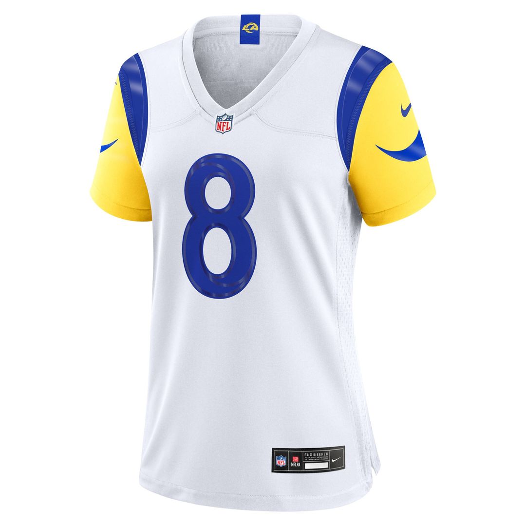 Ty Simpson Los Angeles Rams Women's Jersey - White