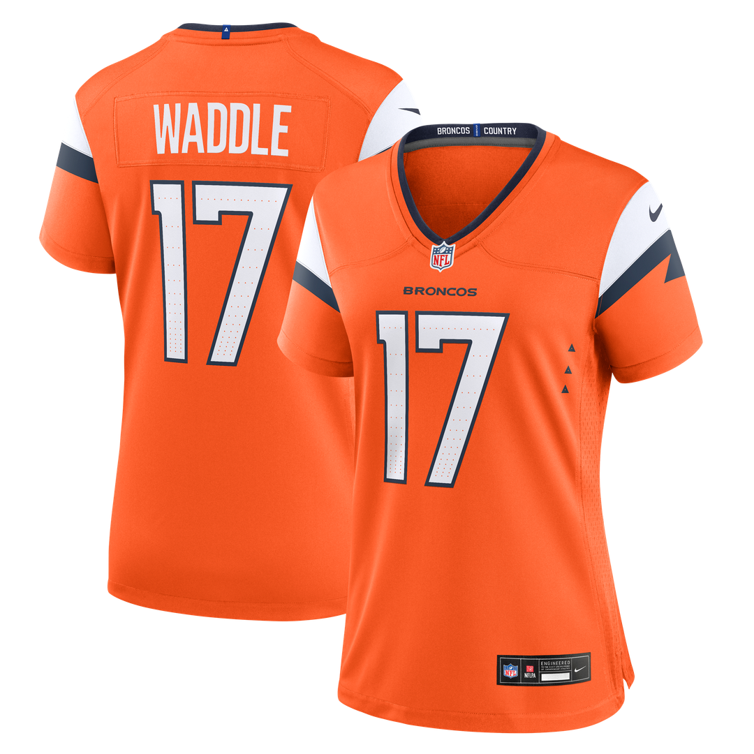 Jaylen Waddle Denver Broncos Women's Jersey - Orange