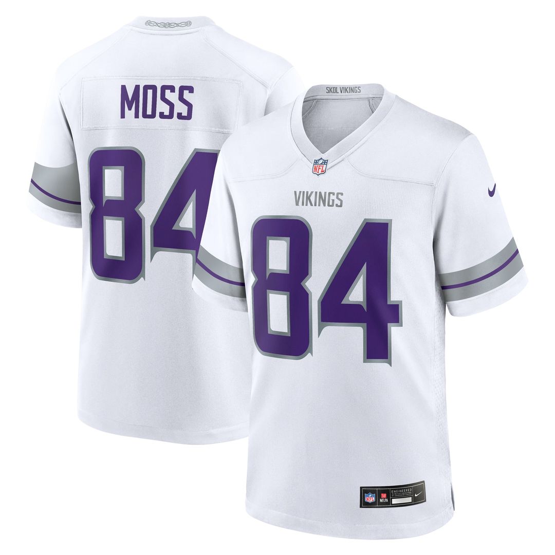 Randy Moss Minnesota Vikings Alternate Retired Player Jersey - White