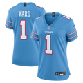Cameron Ward Tennessee Titans Women's Jersey - Light Blue