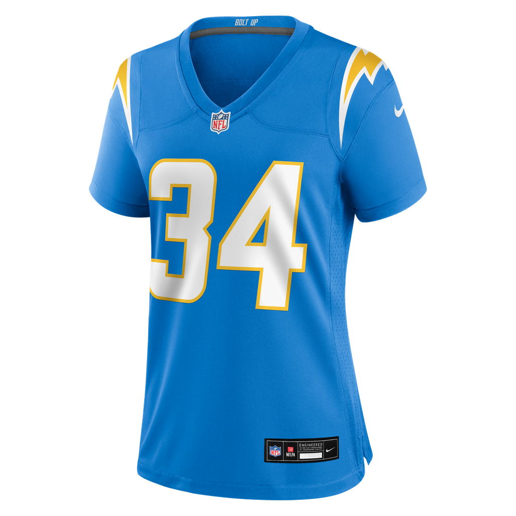 Keaton Mitchell Los Angeles Chargers Women's Team Jersey - Powder Blue