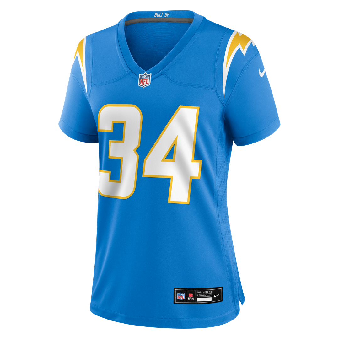 Keaton Mitchell Los Angeles Chargers Women's Team Jersey - Powder Blue