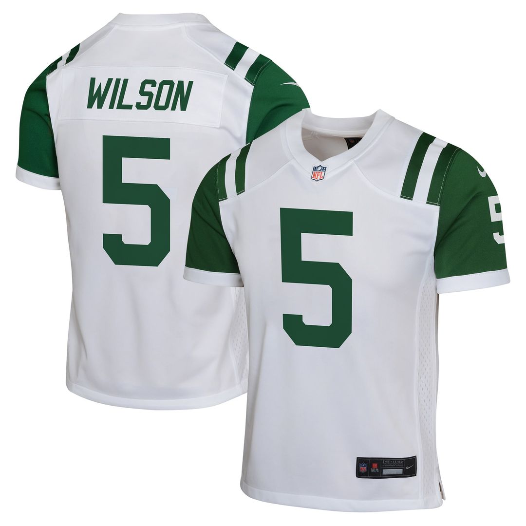 Garrett Wilson New York Jets Youth Jersey - White