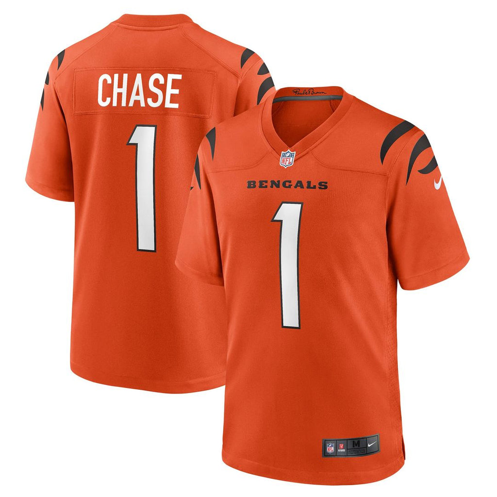 Ja'Marr Chase Cincinnati Bengals Alternate Jersey - Orange