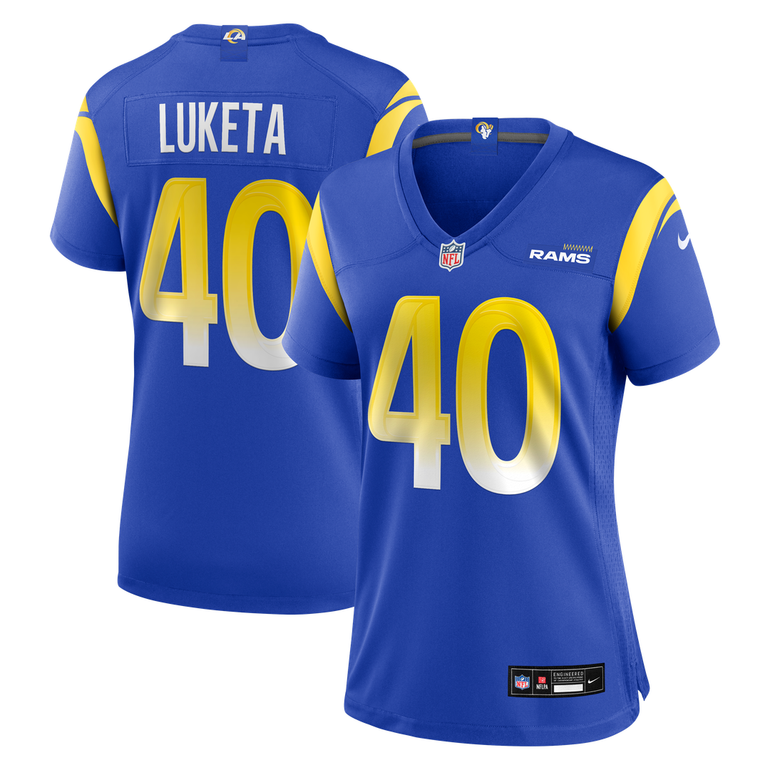 Jesse Luketa Los Angeles Rams Women's Team Jersey - Royal