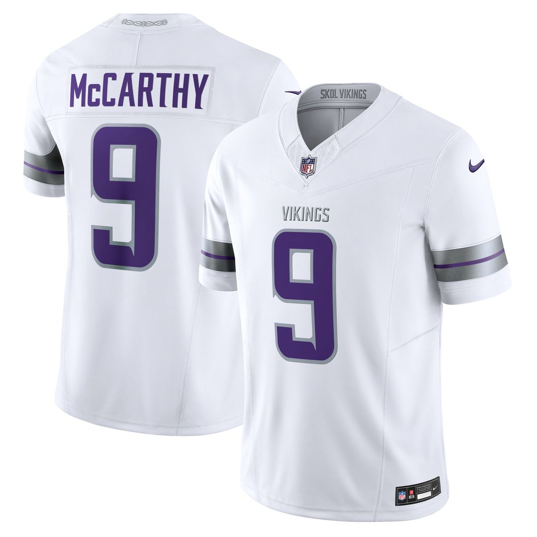J.J. McCarthy Minnesota Vikings Jersey - Purple