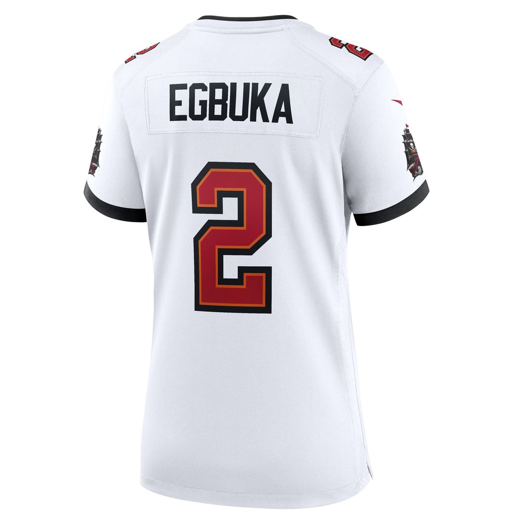 Emeka Egbuka Tampa Bay Buccaneers Women's Jersey - White
