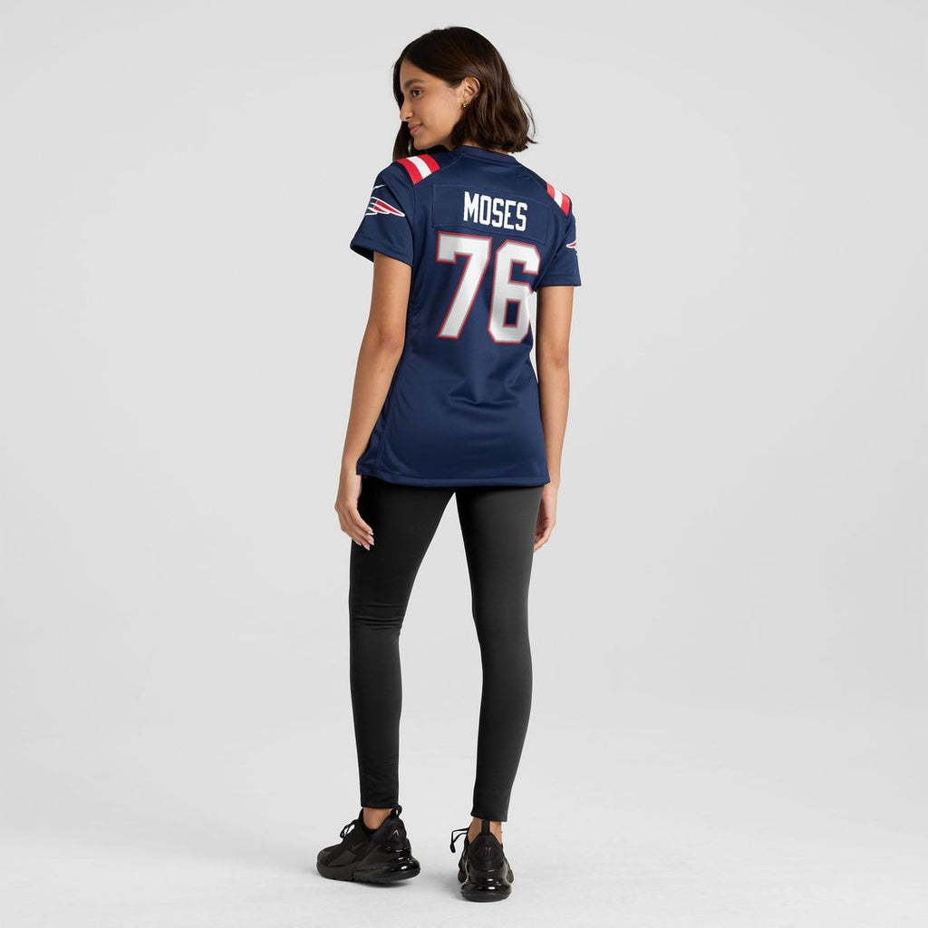 Morgan Moses New England Patriots Women's Team Jersey - Navy