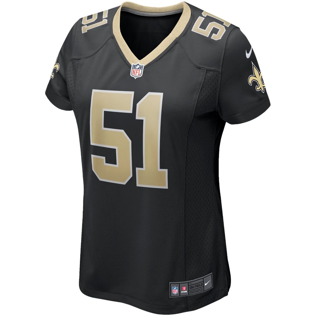 Jonathan Vilma New Orleans Saints Women's Game Retired Player Jersey - Black