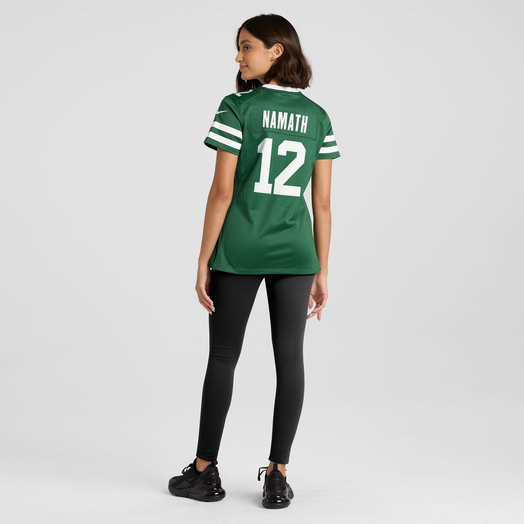 Joe Namath New York Jets Women's Retired Player Jersey - Legacy Green