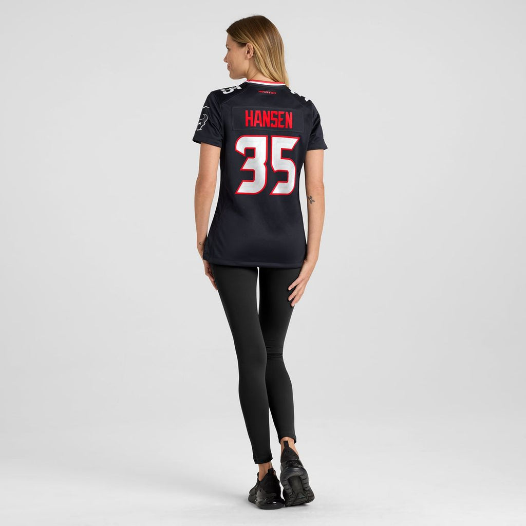 Jake Hansen Houston Texans Women's Team Jersey - Navy