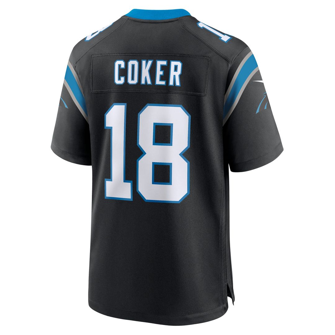 Jalen Coker Carolina Panthers Team Jersey - Black