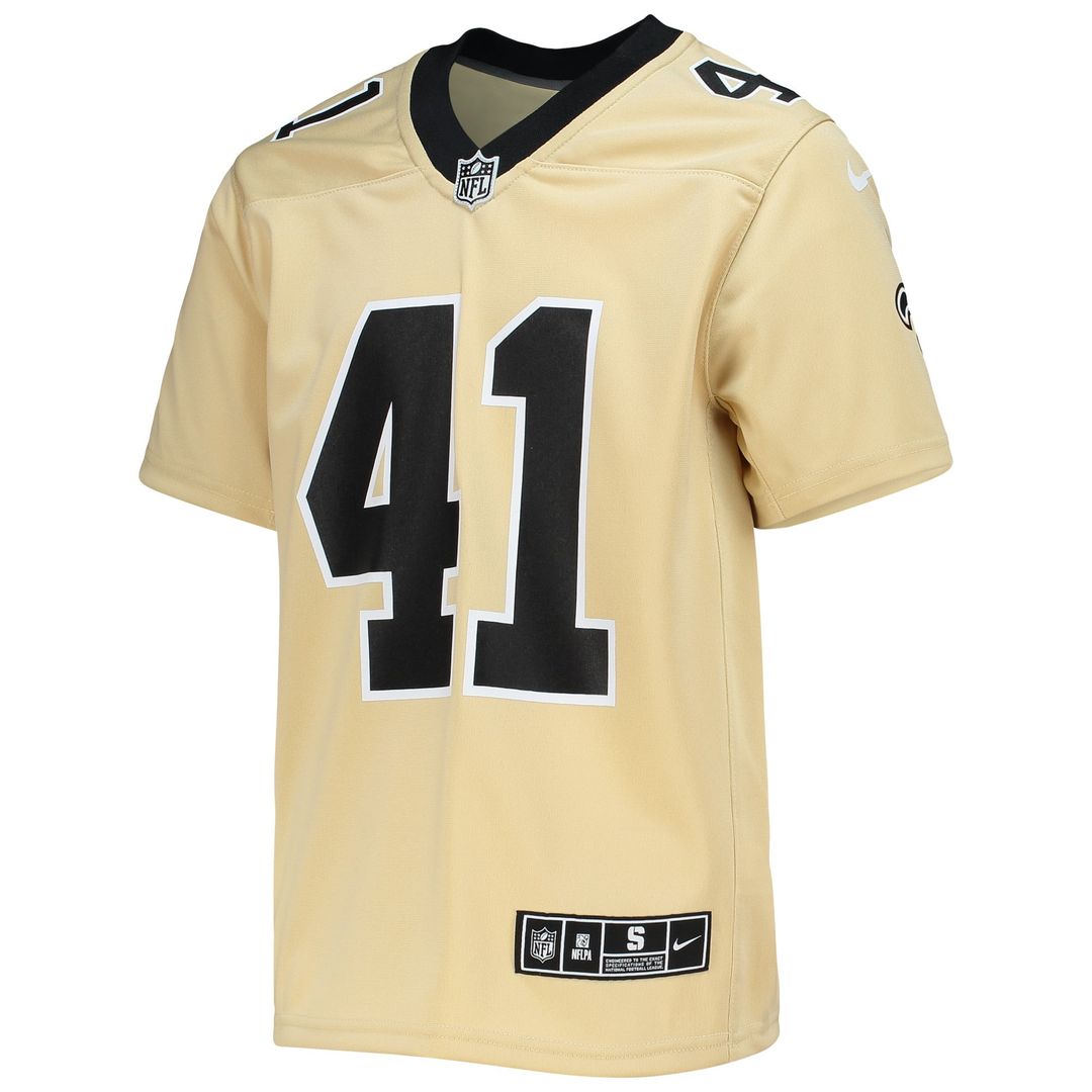 Alvin Kamara New Orleans Saints Youth Inverted Team Jersey - Gold