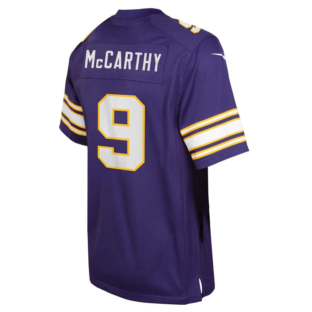 J.J. McCarthy Minnesota Vikings Youth Jersey - Purple