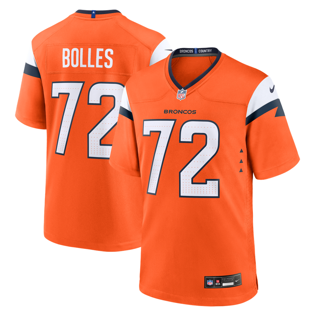 Garett Bolles Denver Broncos Team Jersey - Orange