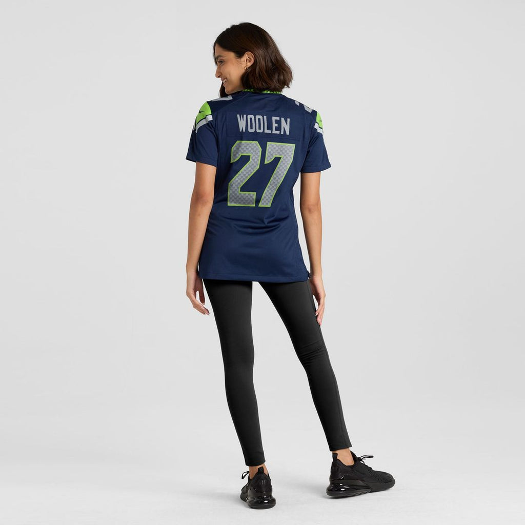 Riq Woolen Seattle Seahawks Women's Team Jersey - College Navy