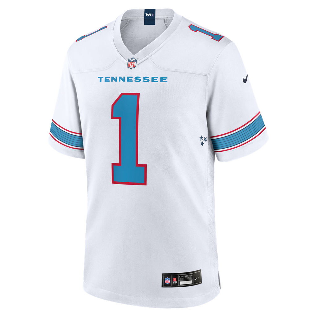 Cameron Ward Tennessee Titans Jersey - Light Blue