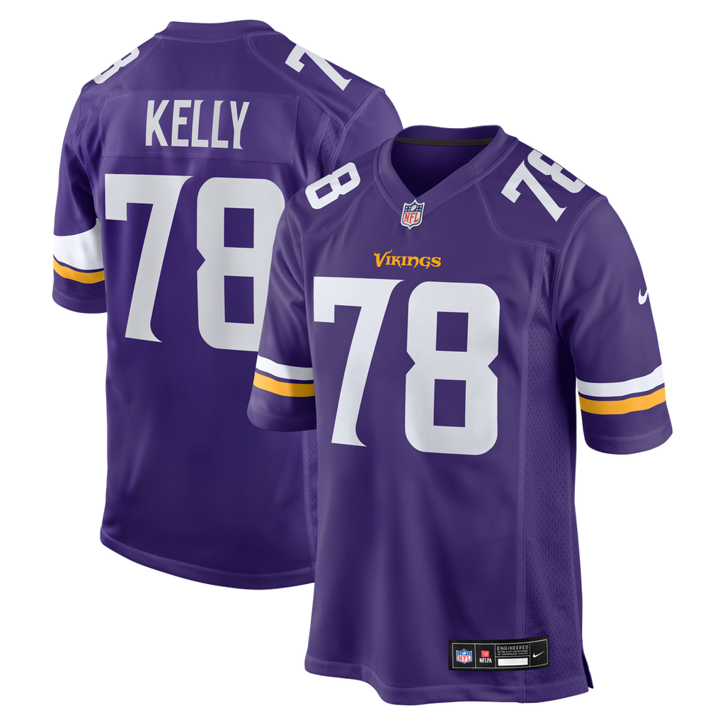 Ryan Kelly Minnesota Vikings Team Jersey - Purple