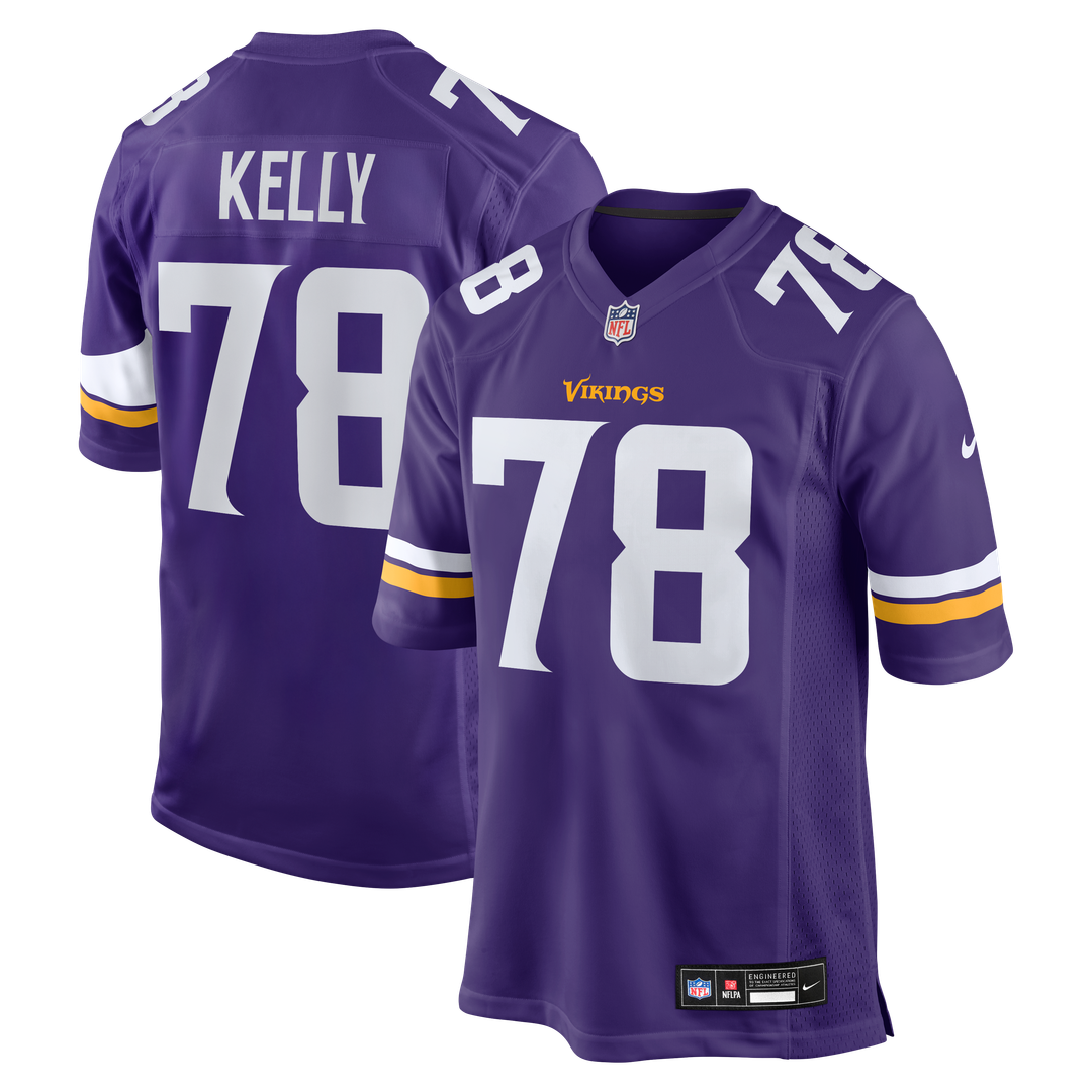 Ryan Kelly Minnesota Vikings Team Jersey - Purple