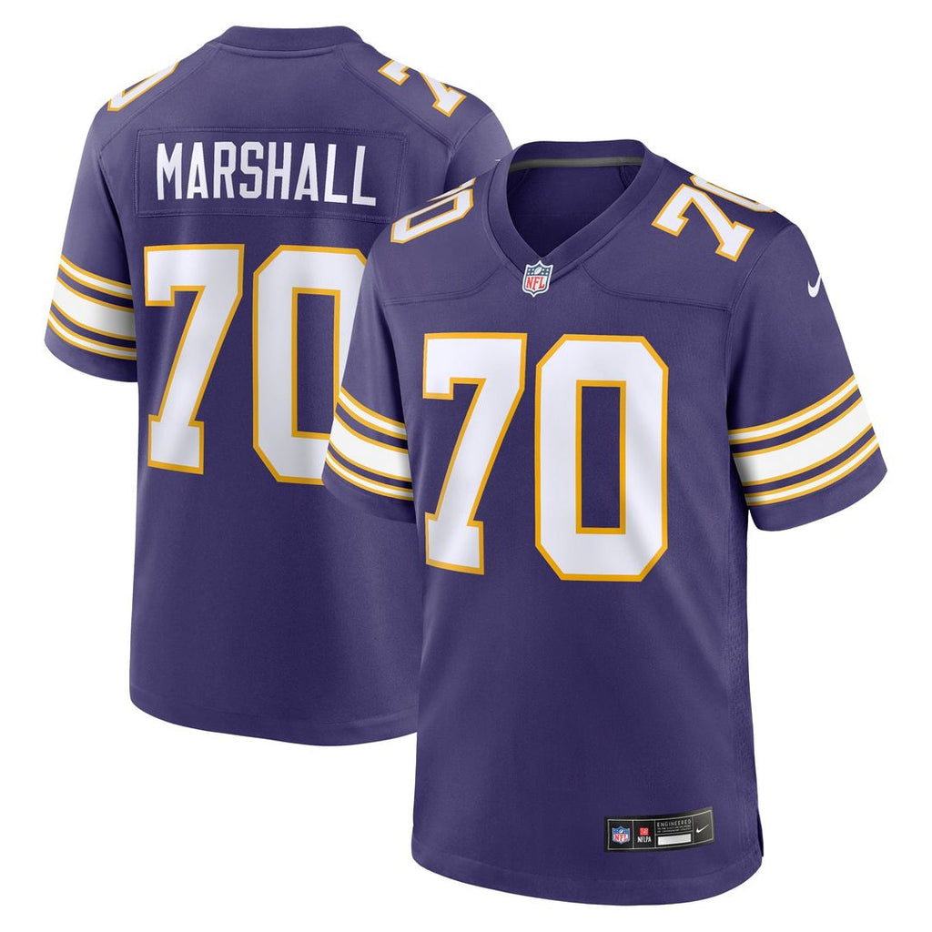 Jim Marshall Minnesota Vikings Retired Player Alternate Jersey - Purple