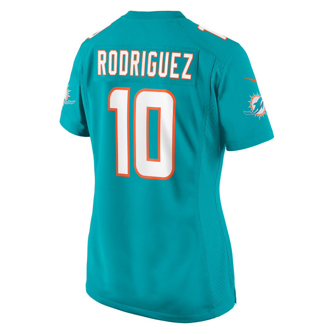 Jacob Rodriguez Miami Dolphins Women's Team Jersey - Aqua