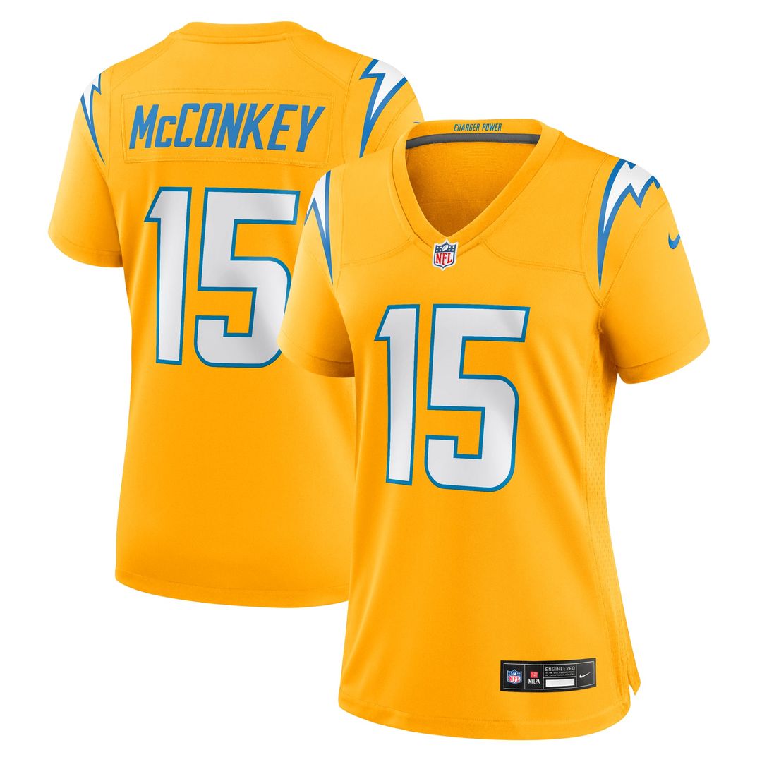 Ladd McConkey Los Angeles Chargers Women's Alternate Super Chargers Jersey - Navy