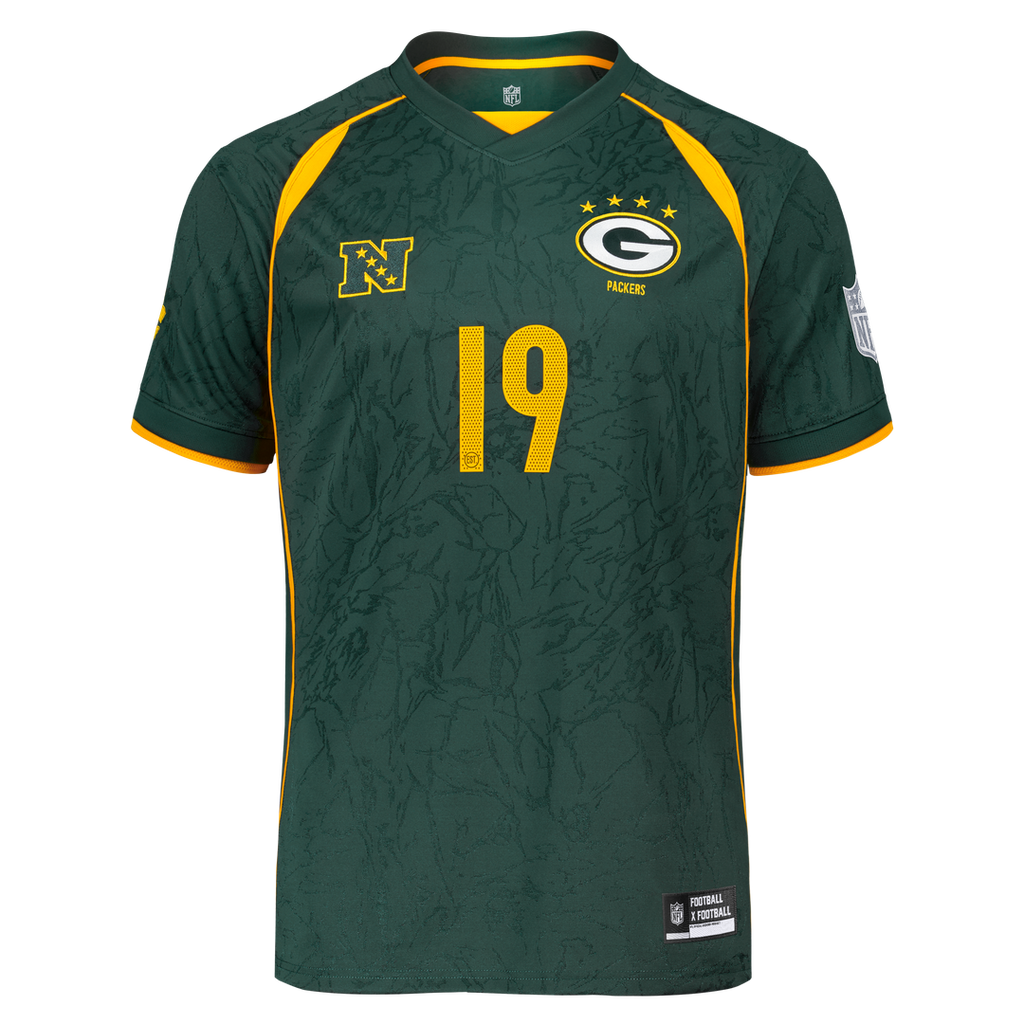Green Bay Packers Youth Football x Football V-Neck Fan Top - Green
