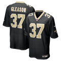 Steve Gleason New Orleans Saints Game Retired Player Jersey - Black