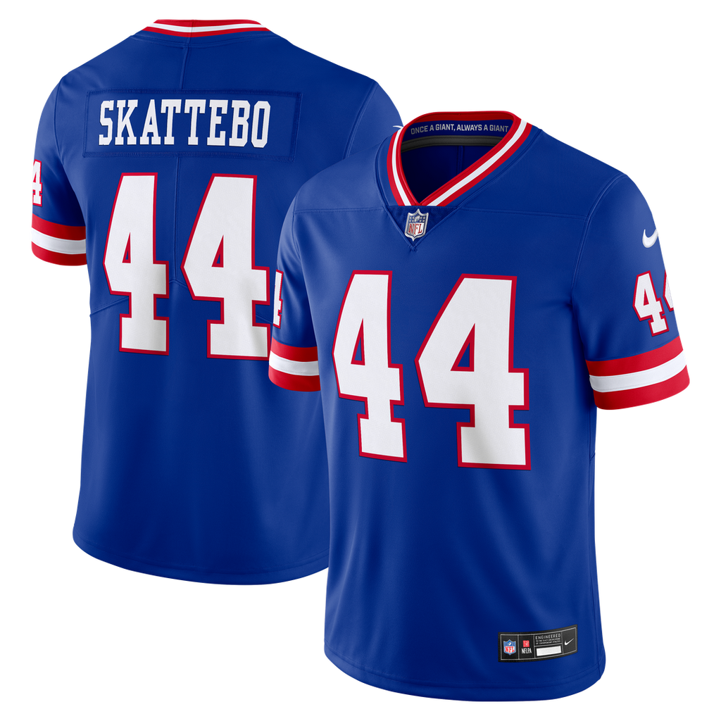 Cam Skattebo New York Giants Vintage White Stitched Jersey - White