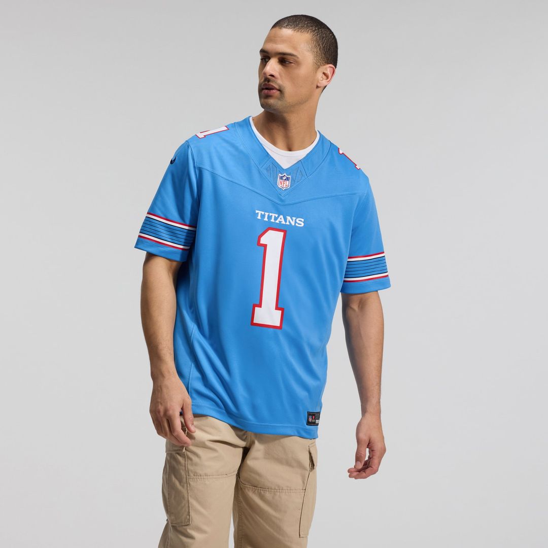 Cameron Ward Tennessee Titans Team Stitched Jersey - Light Blue