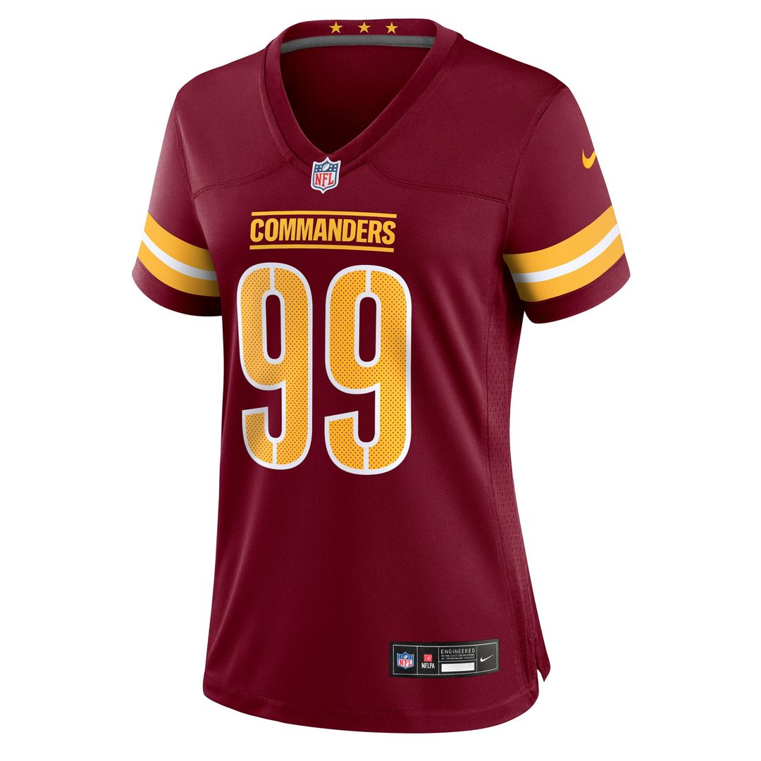 Javon Kinlaw Washington Commanders Women's Team Jersey - Burgundy