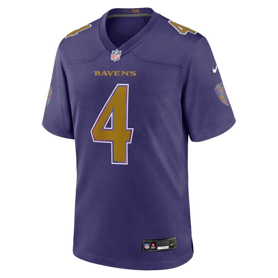 Zay Flowers Baltimore Ravens Alternate Jersey - Purple