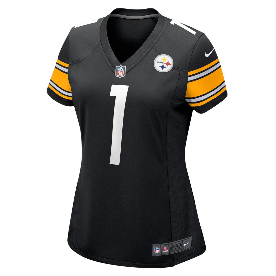Number 1 Bride Pittsburgh Steelers Women's Jersey - Black