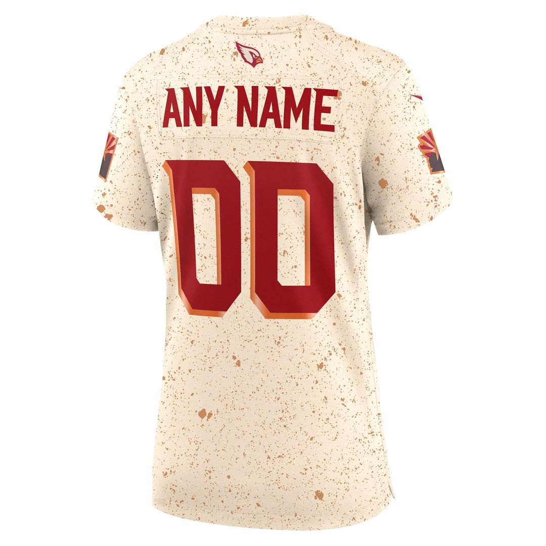 Arizona Cardinals Women's Rivalries Collection Custom Jersey - Natural