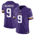 J.J. McCarthy Minnesota Vikings Team Stitched Jersey - Purple