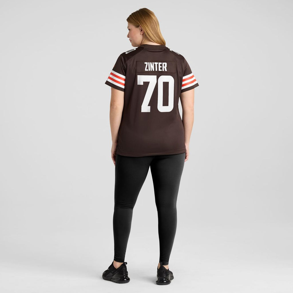 Zak Zinter Cleveland Browns Women's Jersey - Brown