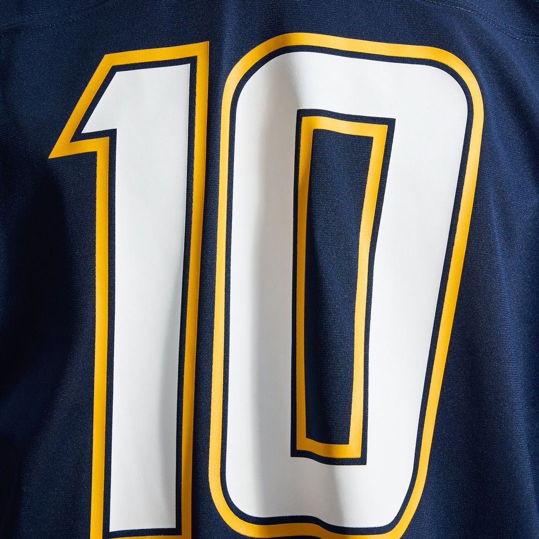 Justin Herbert Los Angeles Chargers Alternate Charger Power Jersey - Gold