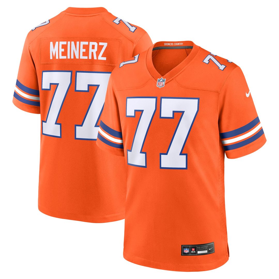 Quinn Meinerz Denver Broncos Alternate Jersey - Orange