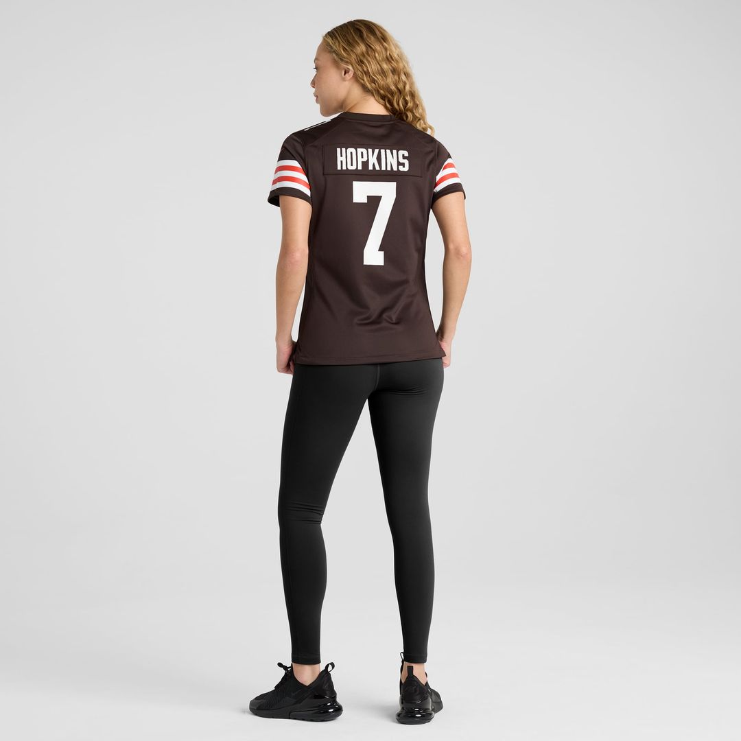 Dustin Hopkins Cleveland Browns Women's Team Jersey - Brown